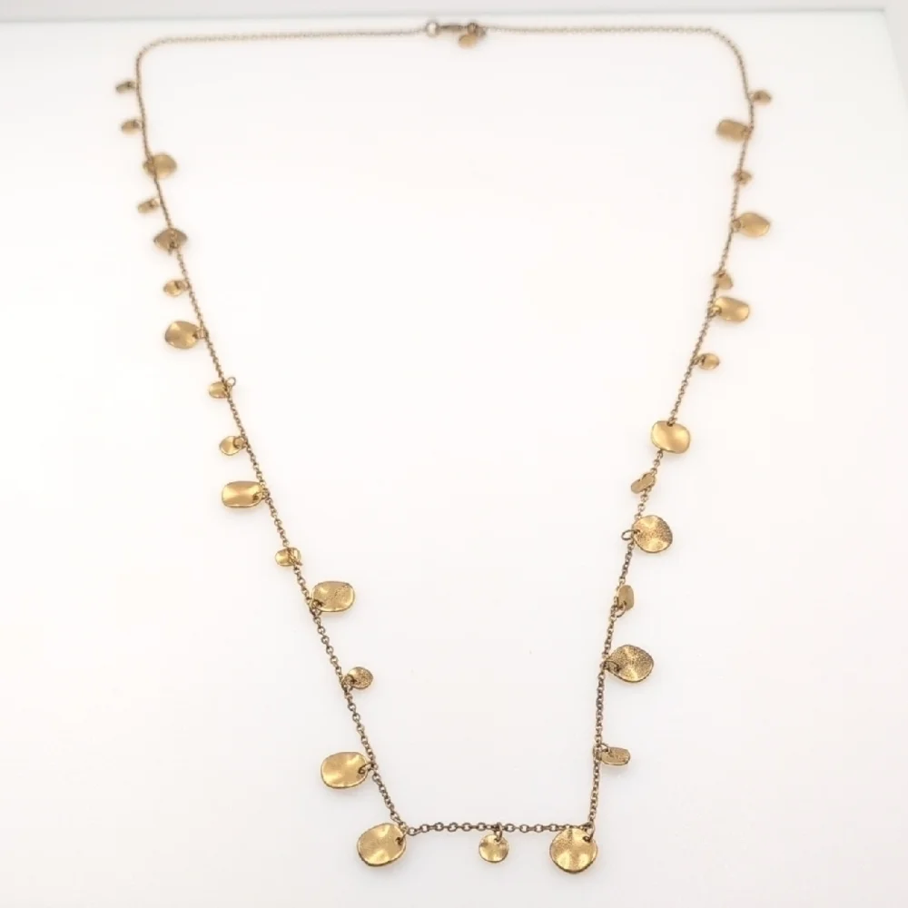 J. Crew Gold Necklace with Disc Charms
